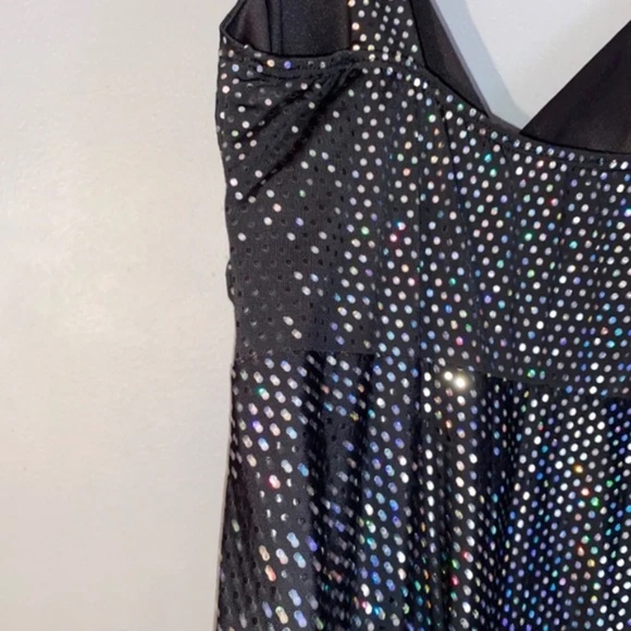 BODY CENTRAL Holographic Sparkle Sequin Party Dress Small Disco 70s Look - Picture 12 of 13